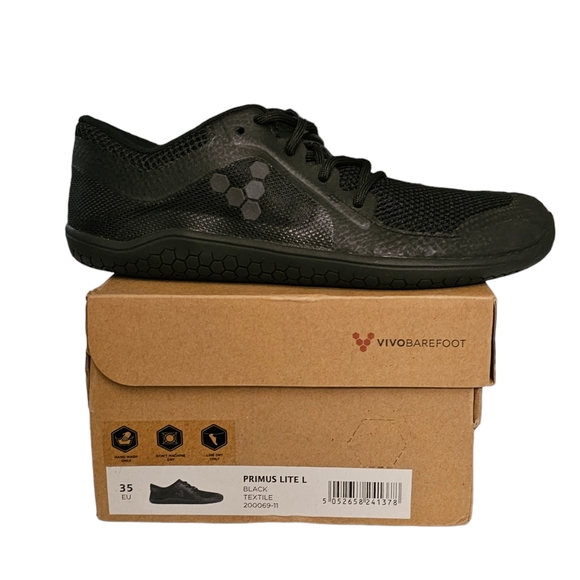 Vivobarefoot Uomo Primus Lite Knit Textile Synthetic Flame Formatori 49 EU
